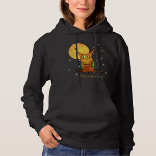 Pull À Capuche Aquarelle Chouette mignonne Style Nom de l'école A