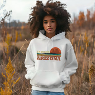 Pull À Capuche Arizona Sedona coucher de soleil vintage az retro