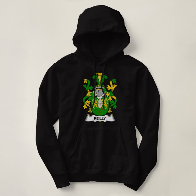 Pull À Capuche Armoiries de Reilly Crest Famille  (Design devant)