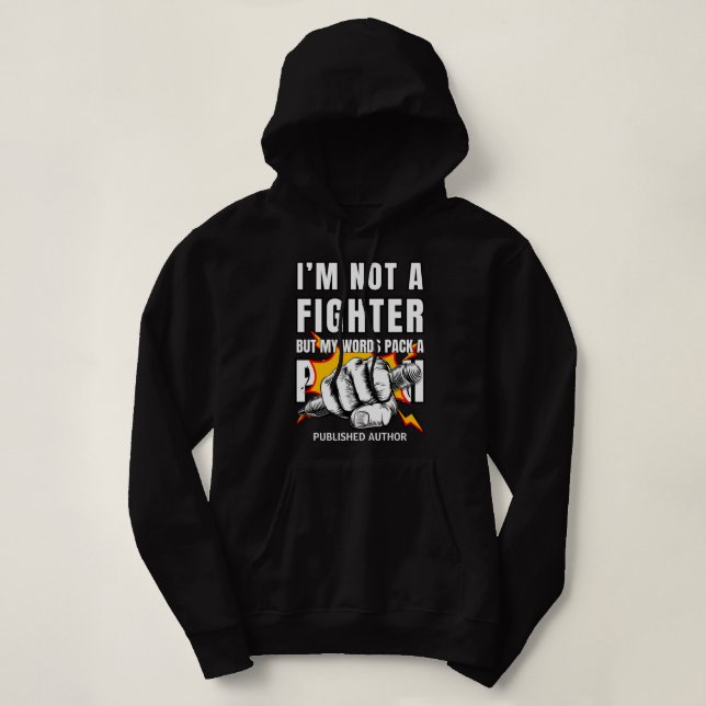 Pull À Capuche AUTEUR DE COMBATTANTS NaNoWriMo (Design devant)