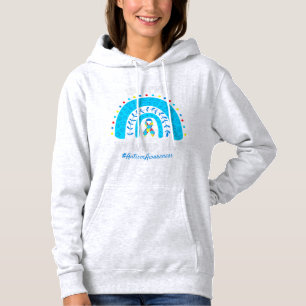 Pull À Capuche Autisme Arc En Avril Nous Portons Blue Autism Awar