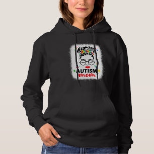 Pull À Capuche Autisme Maman Autisme Bleached Mother’s Messy Bu