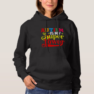 Pull À Capuche Autisme Super Puissance Autisme Pour Autisme Autis