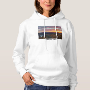 Pull à capuche avec coucher de soleil d'automne da