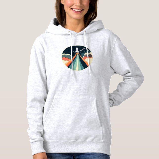 Pull À Capuche Aventure spatiale  (Devant)