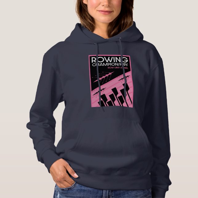 Pull À Capuche Aviron international féminin (Devant)