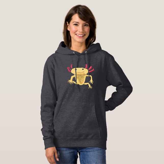 Pull À Capuche Axolotl (Devant entier)