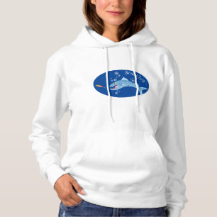 Pull À Capuche Barracuda poisson affamé de la pêche dessin animé