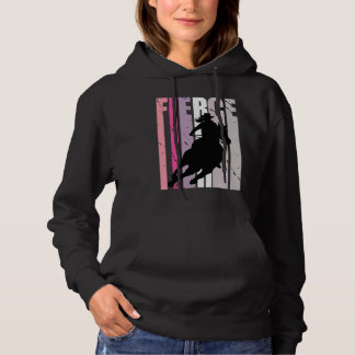 Pull À Capuche Barrel Racing Fierce Cowgirl Hat Western Theme Sou
