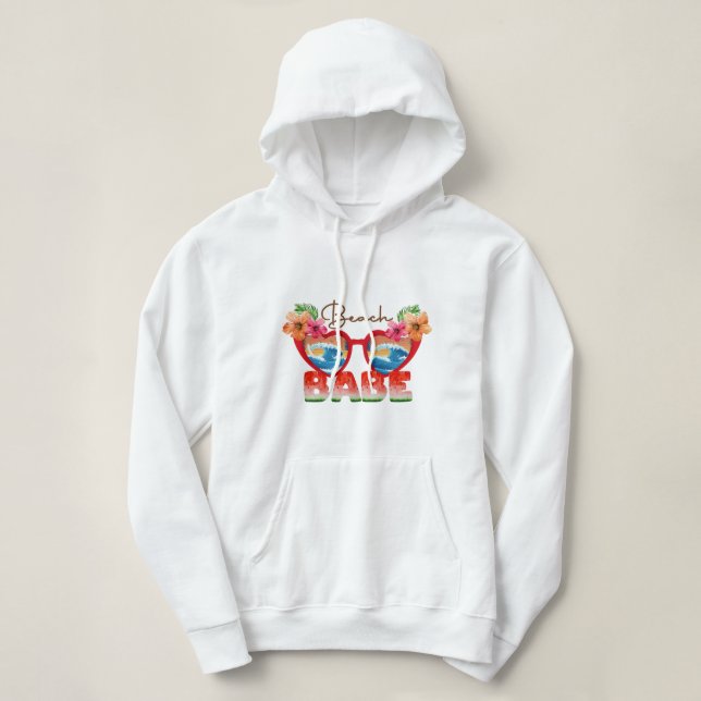 Pull À Capuche Beach Babe (Design devant)