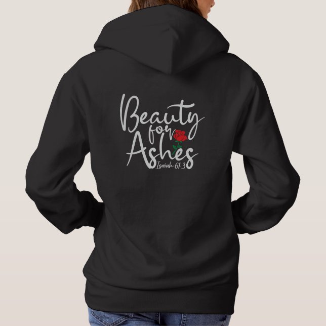 Pull À Capuche Beauté pour Ashes Sweatshirt à capuche pour femmes (Dos)