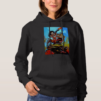 Pull À Capuche Belle Modèle Julie Strain Neon Pin Up Womens Ba