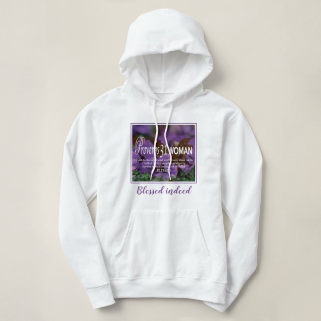 Pull À Capuche BÉNÉFICIÉ EN EFFET Proverbes 31 Femme (Design devant)