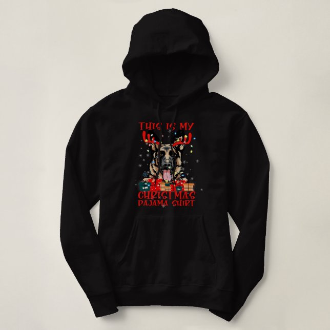 Pull À Capuche Berger Allemand GSD Drôle Berger Allemand Deer Thi (Design devant)