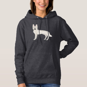 Pull À Capuche Berger Blanc Suisse Berger Allemand Blanc