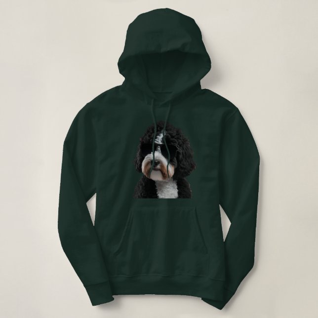 Pull À Capuche Bernedoodle Goldendoodle Larbadoodle Cadeaux de ch (Design devant)