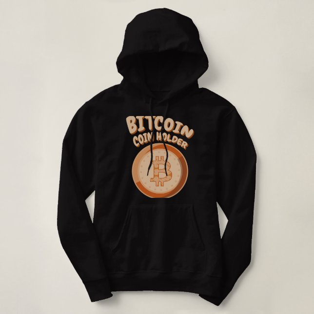 Pull À Capuche BITCOIN BTC Coinholder Crypto Crypto Blockchain Co (Design devant)