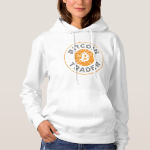Pull À Capuche Bitcoin Trader Grunge Text Circle Plan féminin