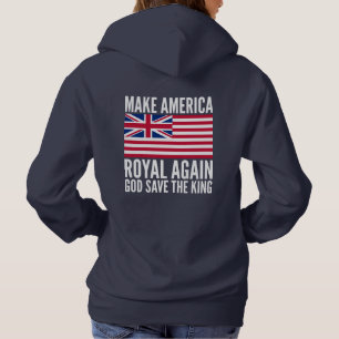 Pull À Capuche Bleu rouge amusant Rendre à l'Amérique le drapeau 