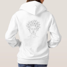 Bloom" Floral Woman Face Art T-Shirt | Boho Garden