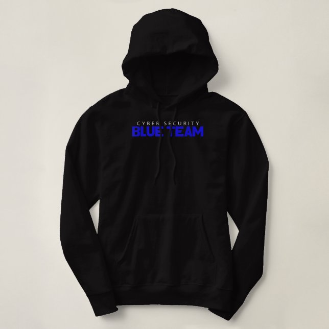 Pull À Capuche Blue Team Cyber Sécurité Hacking Hacker (Design devant)