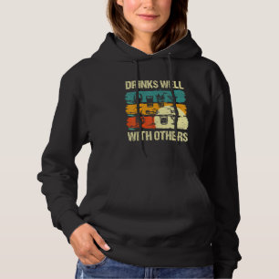 Pull À Capuche Boissons rétro vintage se mélange bien avec d'autr
