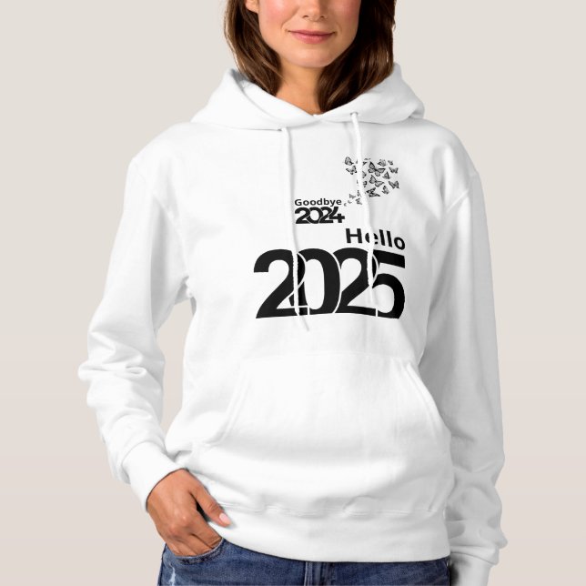 Pull À Capuche Bonjour 2025 (Devant)