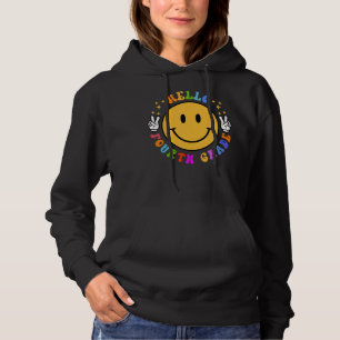 Pull À Capuche Bonjour 4e année Joyeux visage 5e année Sourire re