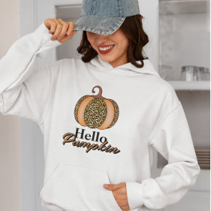 Pull À Capuche Bonjour Citrouilles, Automne Vibes d'automne