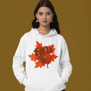 Pull À Capuche Bonjour Citrouilles, Automne Vibes d'automne