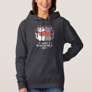 Pull À Capuche Bonne Saint-Meowentine's Day drôle