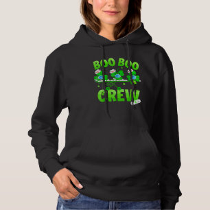 Pull À Capuche Boo Boo Crew Nurse St Patrick S Day Shamrock Face