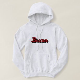 Pull À Capuche Boston rouge et noir
