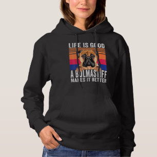 Pull À Capuche Bouledogues Mastiffs Rend Votre Vie Bonne Vintage