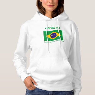 Pull À Capuche Brésil - Ordre et progrès