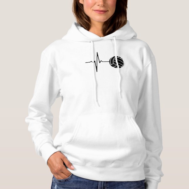 Pull À Capuche Brise-coeur de volleyball (Devant)