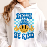 Bruh Be Kind Happy Face Bonnet Bleu