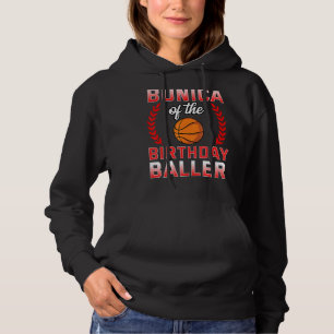 Pull À Capuche Bunica De L'Anniversaire De Basket-Ball Anniversai