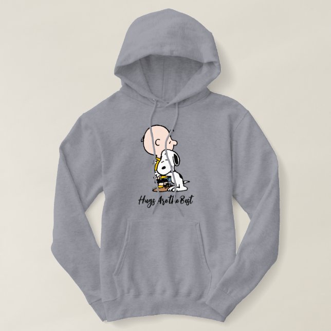 Pull À Capuche cacahuètes | Charlie Brown & Snoopy Hug (Design devant)