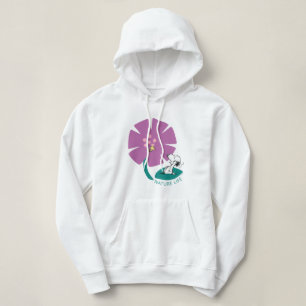 Pull À Capuche cacahuètes   Illustration de la nature Fleur pourp