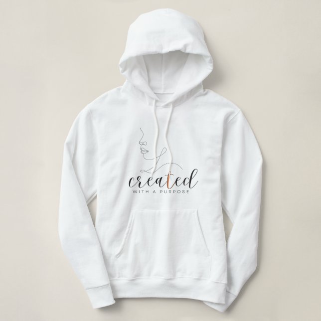 Pull À Capuche Cadeau de soumission chrétien mignon pour les femm (Design devant)