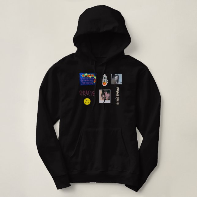 Pull À Capuche Cadeaux amusants Gracie Abrams Sticker Pack Gracie (Design devant)