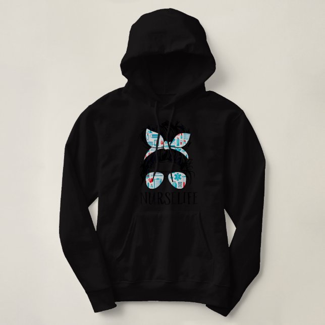 Pull À Capuche Cadeaux De Soins Infirmiers Pour Femmes Étudiantes (Design devant)