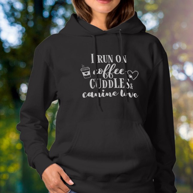 Pull À Capuche Café, boudins et Canine Love (Créateur téléchargé)