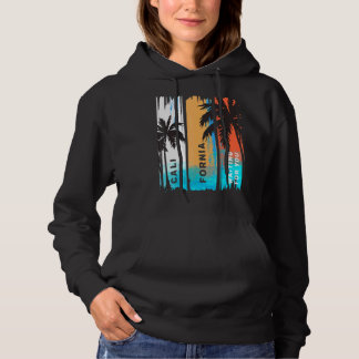 Pull À Capuche Californie vous attend - Été Rétro Vintage P