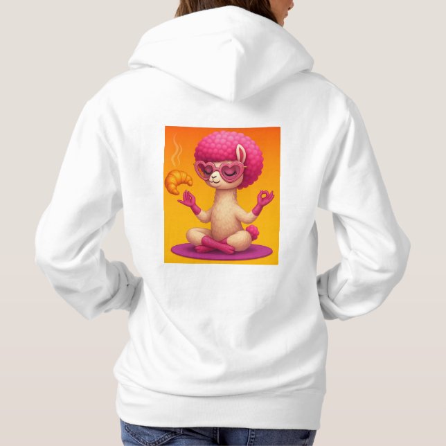 Pull À Capuche Camiseta Llama Zen  (Dos)