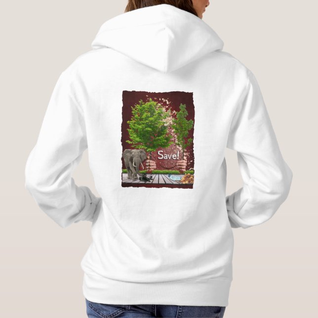 PULL À CAPUCHE CAMISETA SAVE ! (Dos)
