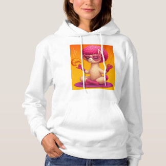 Pull À Capuche Camiseta sudadera Llama Zen