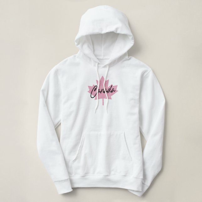 Pull À Capuche Canada Feuille d'érable (Design devant)