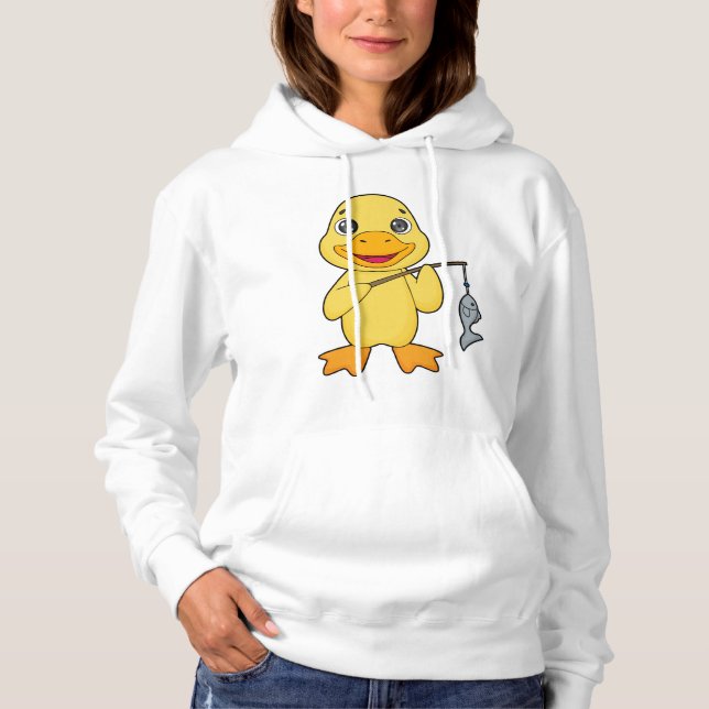 Pull À Capuche Canard de pêche de canard (Devant)